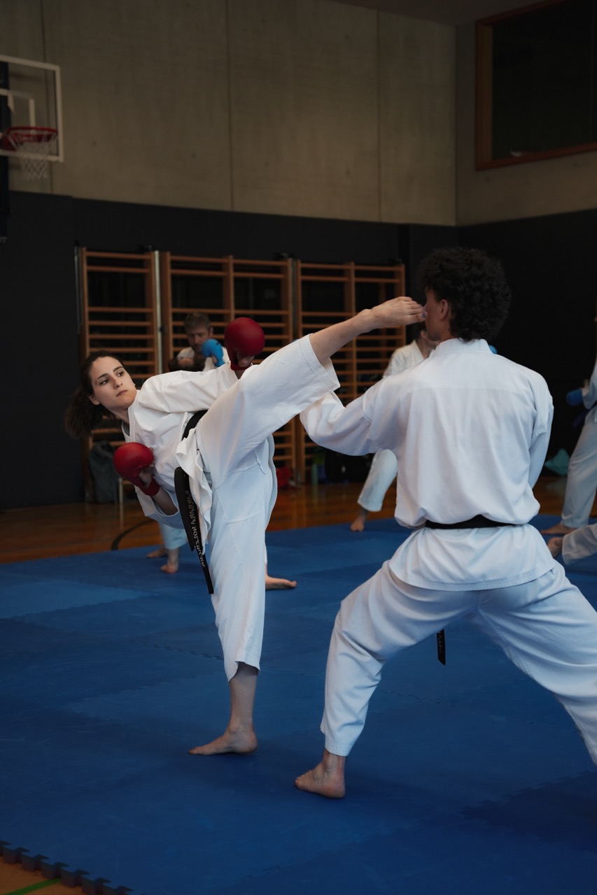 Kontrolliertes Kumite im Training